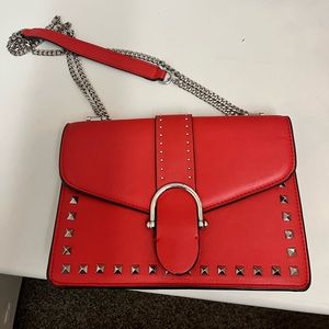 Topshop red bag